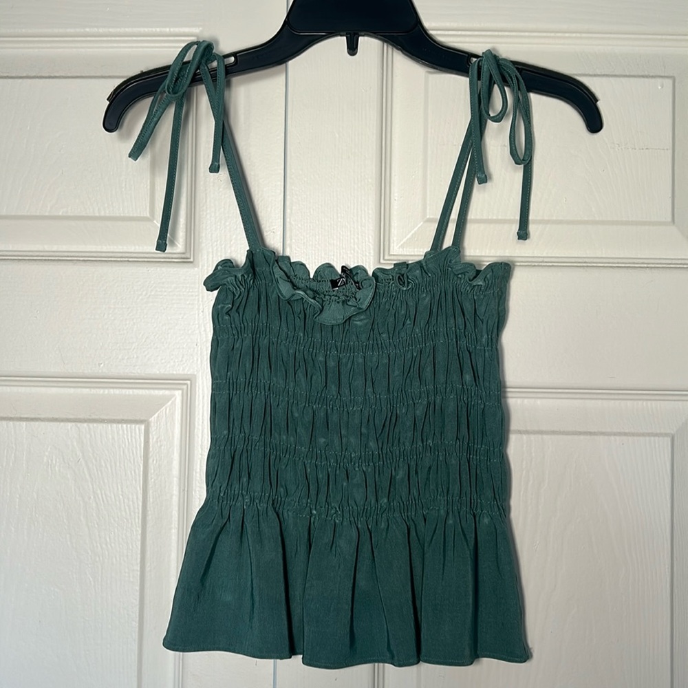 Zara Cinched Peplum Top